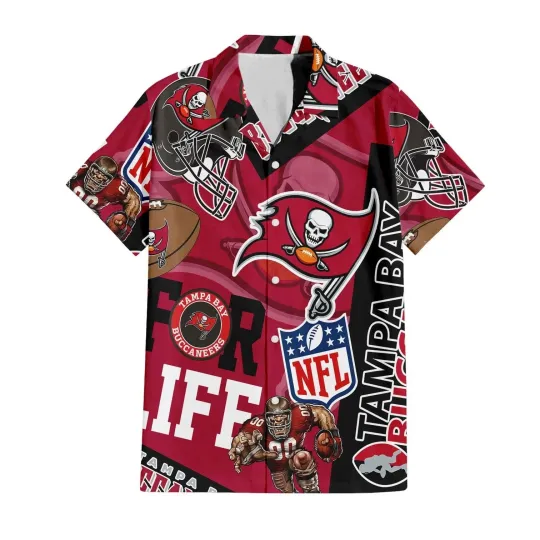Discover Tampa Bay Football Team Buccaneerss Custom Limited Edition For Life Hawaiian Shi