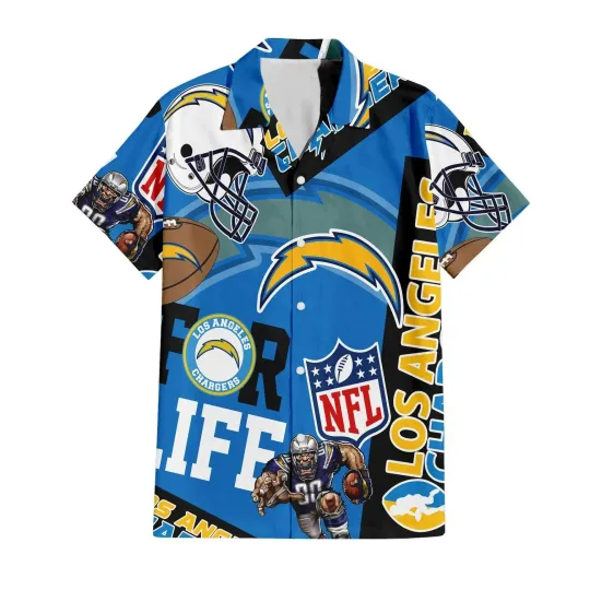 Discover Los Angeles Football Team Chargerss Custom Limited Edition For Life Hawaiian Shi