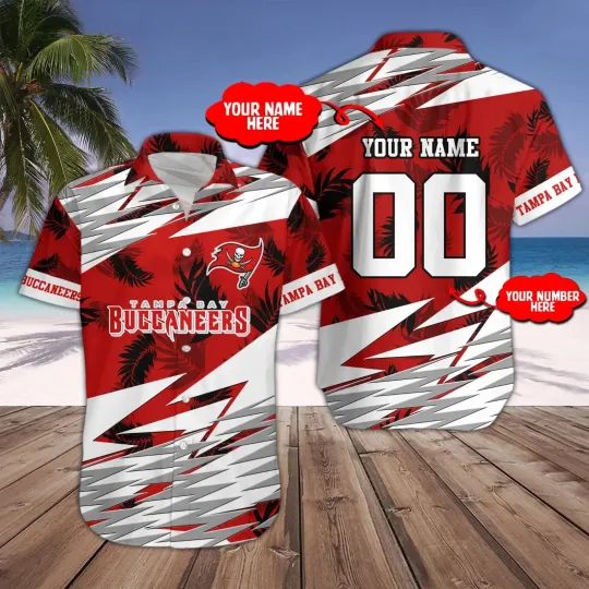 Discover Tampa Bay Football Team Buccaneerss Hawaiian Button Down Shirt Unisex Adults