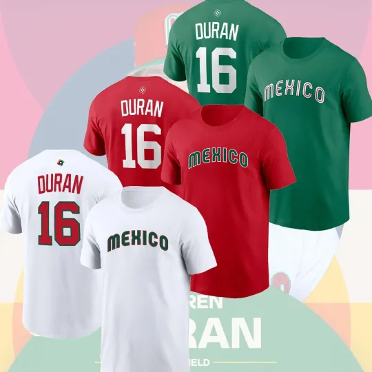 Discover Jarren Duran #16 Mexico Team 2026 World Baseball Classic T Shirt