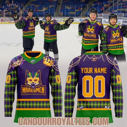 Discover Custom Fayetteville Marksmen Mardi Gras Drip Has Entered The Chat Hockey Shirt