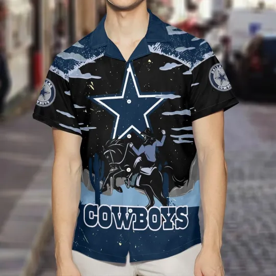 Discover Dallas Football Team Cowboyss Summer Hawaiian Shirt 140, Unisex Adults, Size S-5