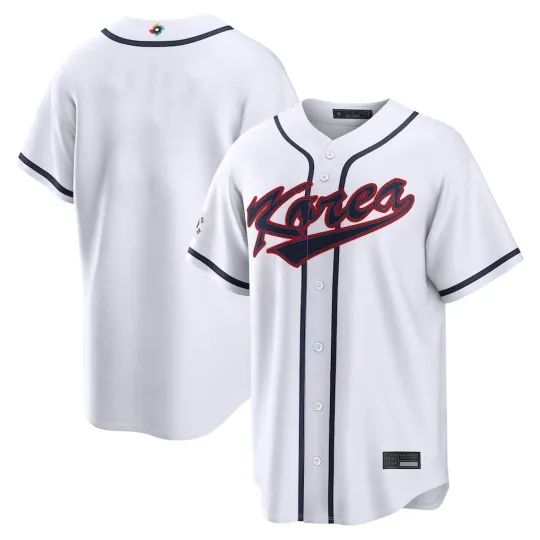 Discover Men's Korea White 2026 World Baseball Classic Jersey