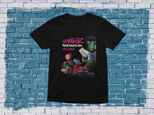 Discover Gorillaz Band T-Shirt North America Tour