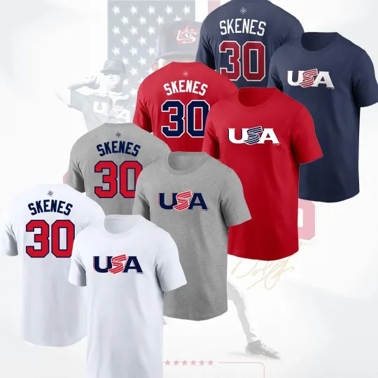 Discover SALE! Paul Skenes #30 U.S.A Baseball 2026 World Baseball Name & Number For Fans