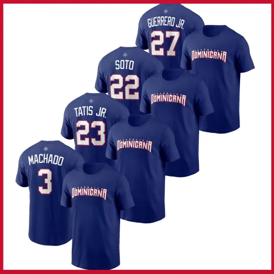 Discover HOT - Dominican Republic Baseball Player 2026 World Baseball Classic T-Shirt