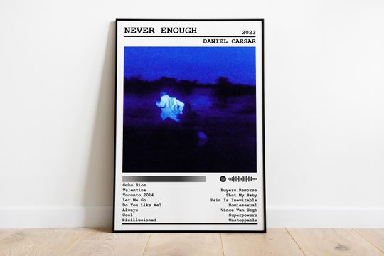 Discover Daniel Caesar Poster, Never Enough Album Poster, Music Poster, Album Cover Poster, Music Gift, Room Decor
