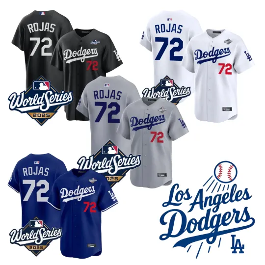 Discover Dodgerss Miguel Rojas 2025 World Series Limited Player Baseball Jersey