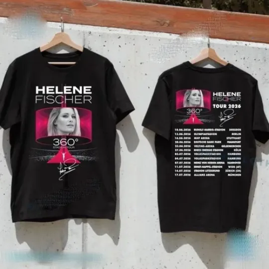 Discover Helene Fischer 360° Stadion Tour 2026 T-shirt Fans Gift Size