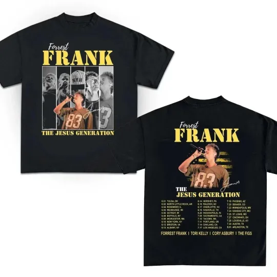 Discover Forrest Frank Tour Concert 2026 2 Sided T-Shirt
