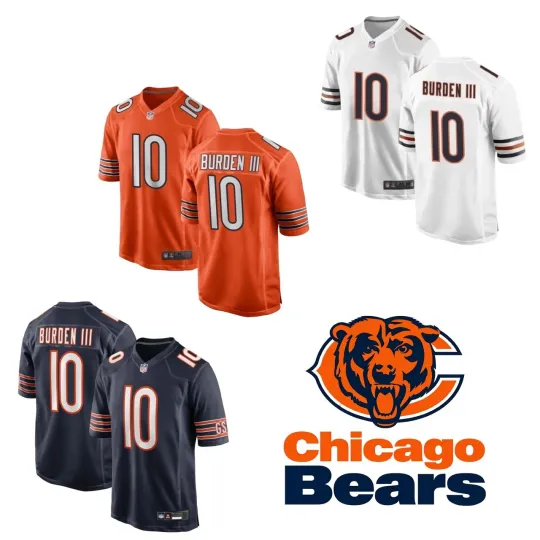 Discover Men Bearss Luther Burden III Orange/Black/White Jersey