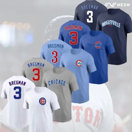 Alex Bregman #3 Chicago Cubs Player Name & Number For Fans Gift