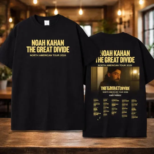 Discover Noah Kahan the Divide Tour 2026 Unisex T-Shirt
