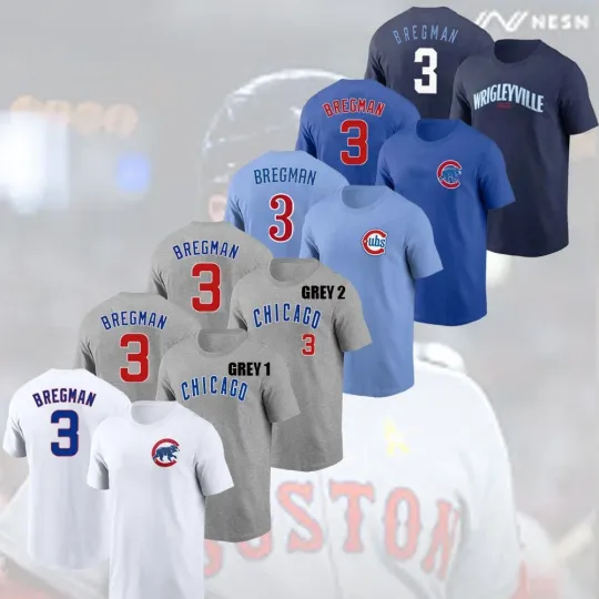 Alex Bregman #3 Chicago Cubs Player Name & Number Gift For Fans