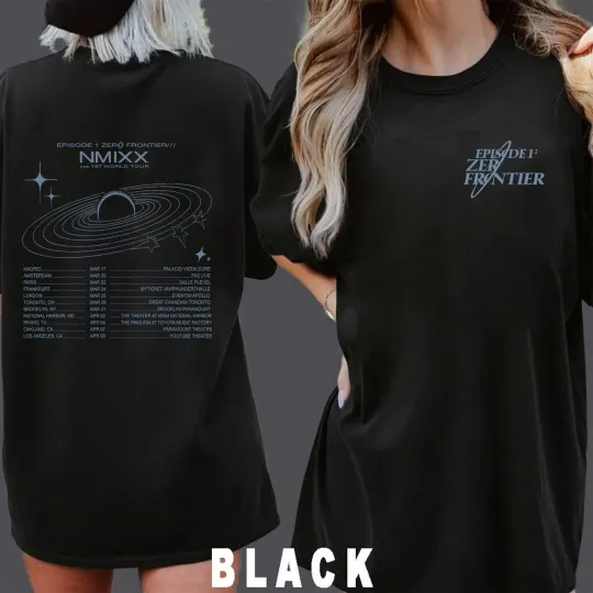 Discover World Tour 2026 NMIXX First Frontier Unisex T-Shirt