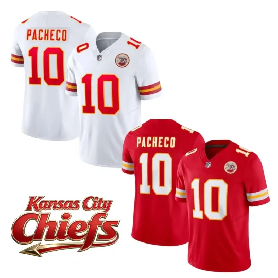 Discover Men Chiefss #10 Isiah Pacheco Red/White Vapor F.U.S.E. Limited Jersey