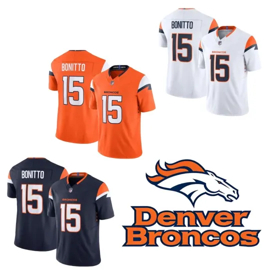 Discover Men's Broncoss #15 Nik Bonitto Limited Player All Jersey