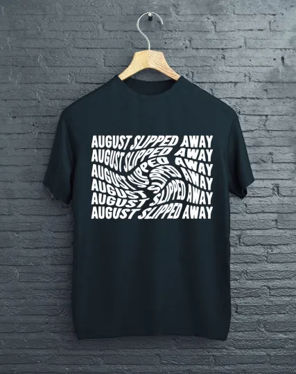 Discover Swift Folklore August Slipped Away Black T-Shirt