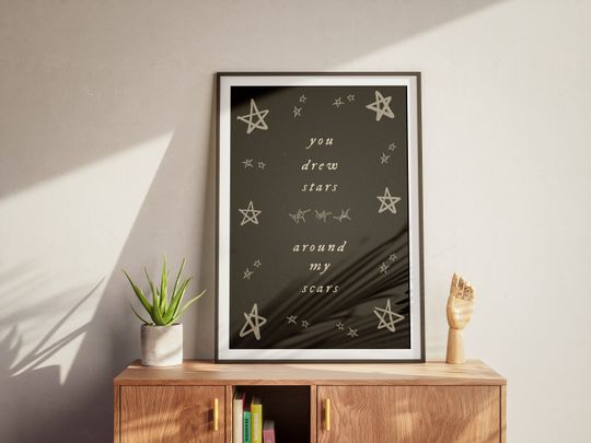 Discover Cardigan Lyric Poster Folklore Album Art Swift Fan Decor Music Lover Gift Wall Hanging Print