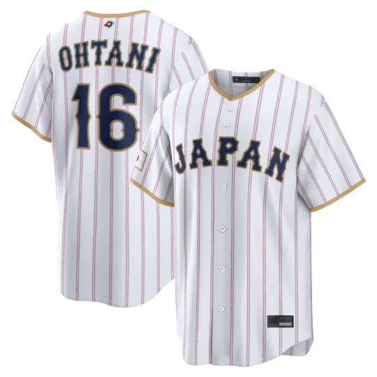 Discover Men's Japan Baseball Shohei Ohtani White 2026 World Baseball Classic Jersey
