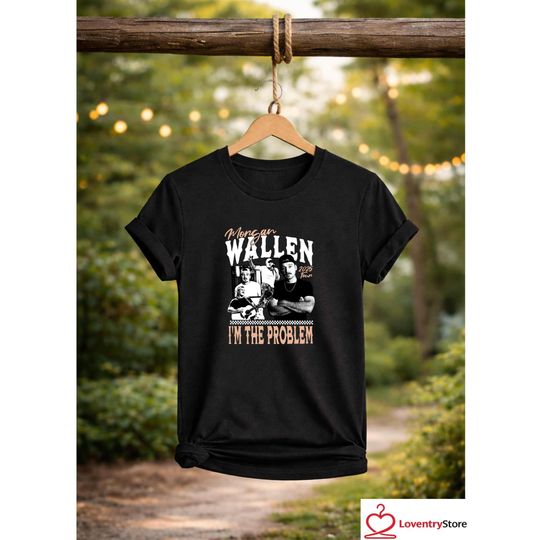 Discover Wallen Western 2026 Tour T-Shirt  "I'm The Problem" Concert Tee