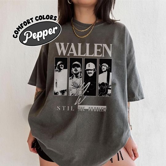 Discover Wallen Western Still The Problem Tour 2026 Comfort Colors Shirt, Country Music Tee, Wallen Merch, Concert Fan Gift
