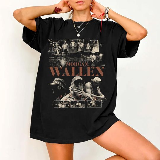 Discover Wallen Western Shirt Vintage 90s Tshirt, Country Music Fan Graphic Tee, Nashville Concert Outfit