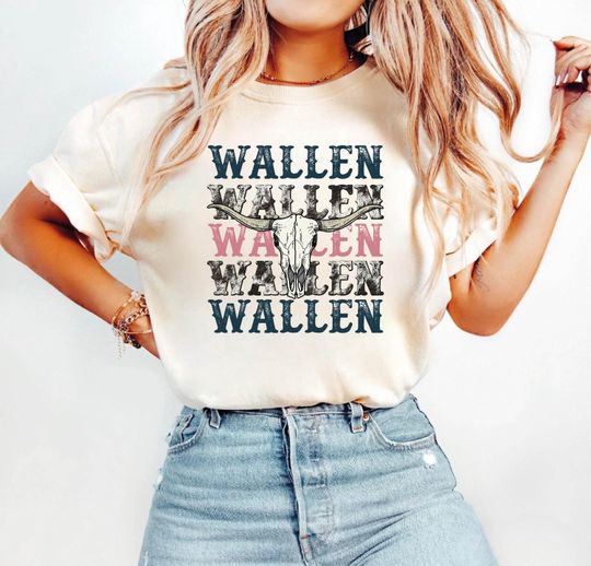 Discover Country Music Wallen Western T-Shirt, Country Concert Tshirt, Cowgirl Shirts