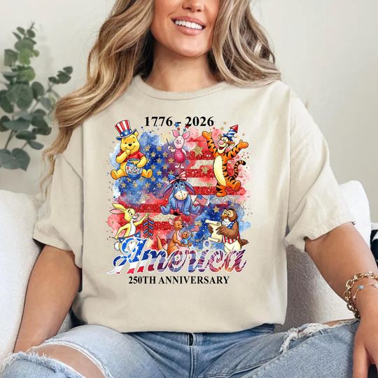 Discover Disney USA 250th Anniversary Shirt, Retro Mickey Minnie 1776-2026 Tee, Patriotic Magic Kingdom Family Trip Matching Shirt