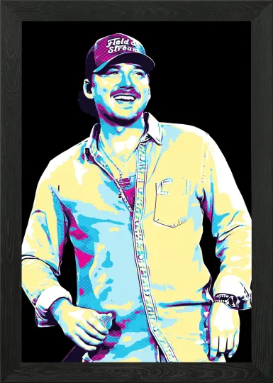 Discover Wallen Western Pop Art Portrait Poster - Premium Matte Vertical Wall Art