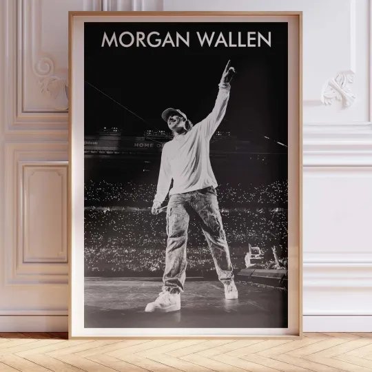 Discover Wallen Western Live Concert Poster Wall Art Print Decor