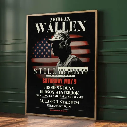 Discover Wallen Western Still The Problem May 9 2026 Indianapolis Poster