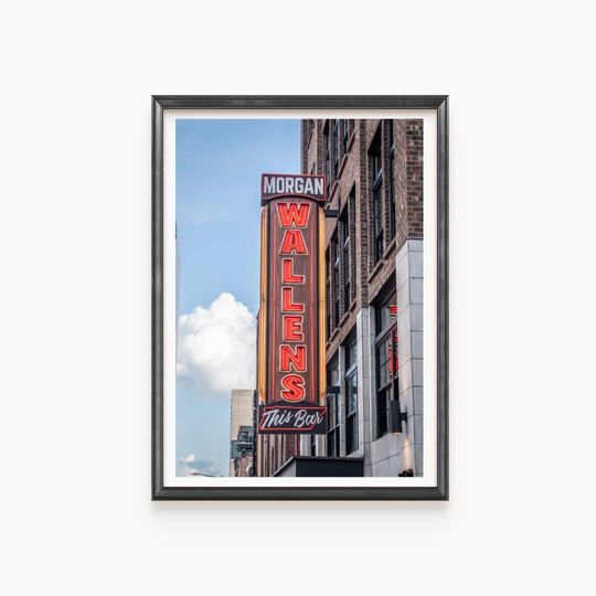 Discover Morgan Wallens This Bar Nashville Broadway Honky Tonk Photography Country Music City Wall Art