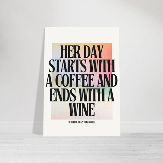 Discover Beautiful Crazy Country Music Lukee Comb Inspired Print | Premium Matte Paper Poster