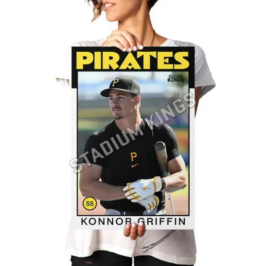 Discover Konnor Griffin Pittsburgh Pirates 1986 Baseball Card Poster - New -  11x17