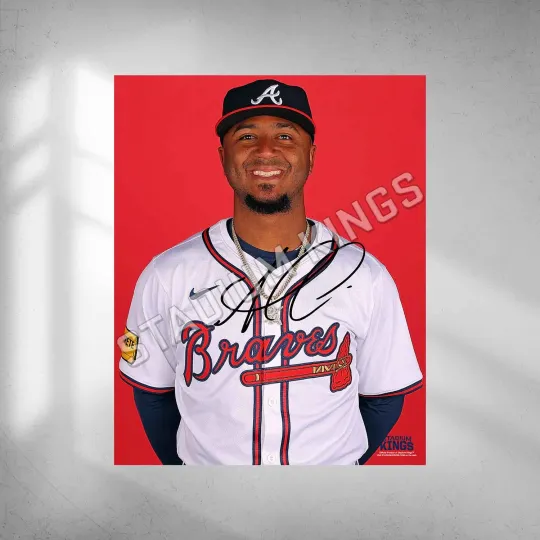 Ozzie Albies Atlanta Braves Autograph Reprint Photo Baseball Signature
