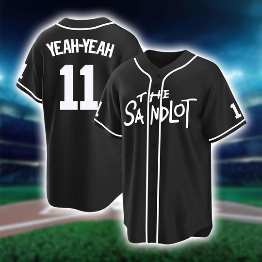 Discover The Sandlot Baseball Jersey, Alan Yeah-Yeah McClennan #11 Button Down