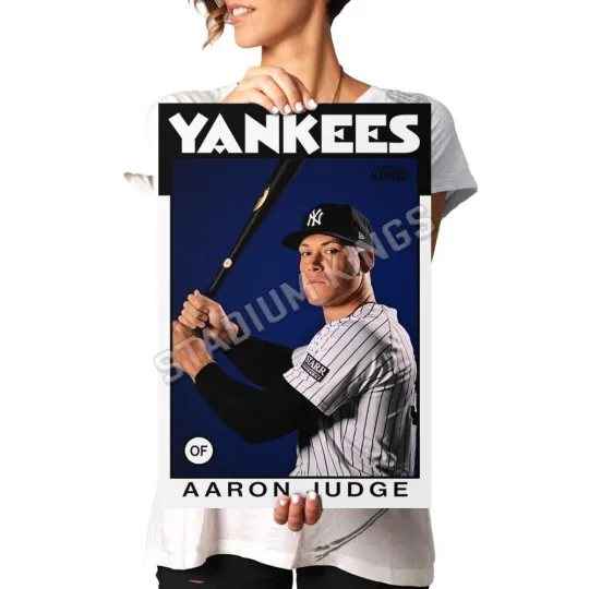 Discover Aaron Judge New York Yankees 1986 Baseball Card Poster