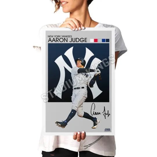 Discover Aaron Judge Vintage Design Wall Art Poster