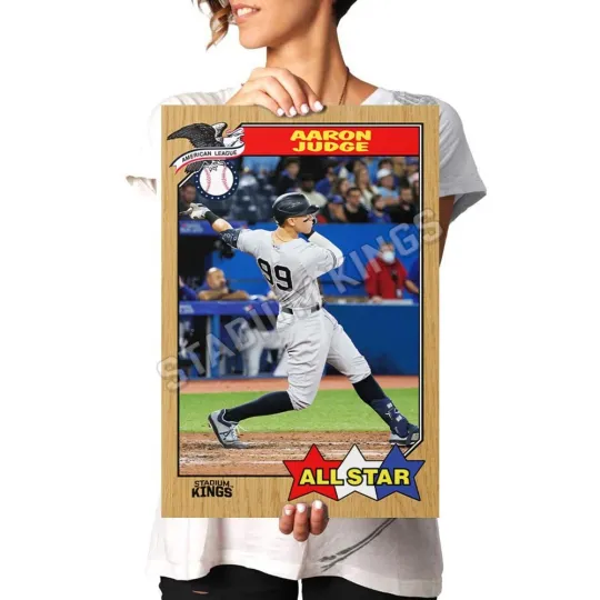Aaron Judge New York Yankees All Star 1987 Baseball Card Poster