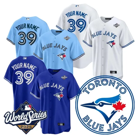 Discover Men's Blue Jayss #39 Trey Yesavage Gausman 2025 World Series Home Jersey