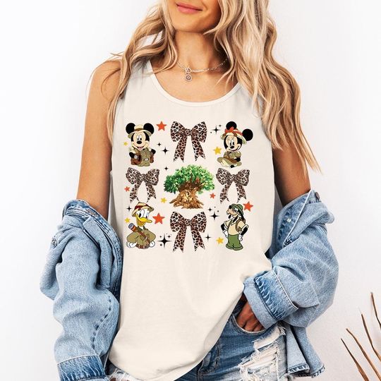 Discover Animal Kingdom Coquette Tank Top, Disneyworld Shirt, Happiest Place on Earth, Disneyland Shirt, Disney Trip Tank, Animal Kingdom Tank