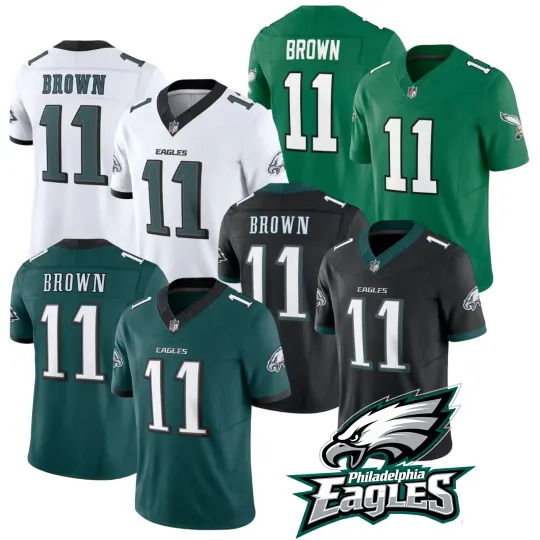 Discover Eagles Men's/Youth #11 A.J. Brown Limited Jersey All Stitched Jersey NWT