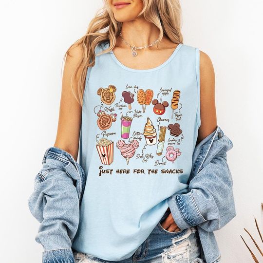 Discover Just Here For The Snacks - Comfort Colors Tank, Disney Lover Gift, Disney Vacay, Disney Parks, Disney Goals, Disney Girls Trip, Disney Epcot