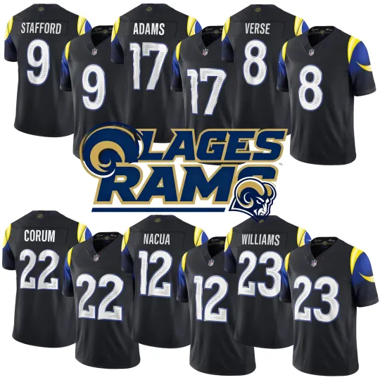 Discover Rams Men's Midnight Blue 2025 Rivalries Collection Limited Jersey S-3XL NWT