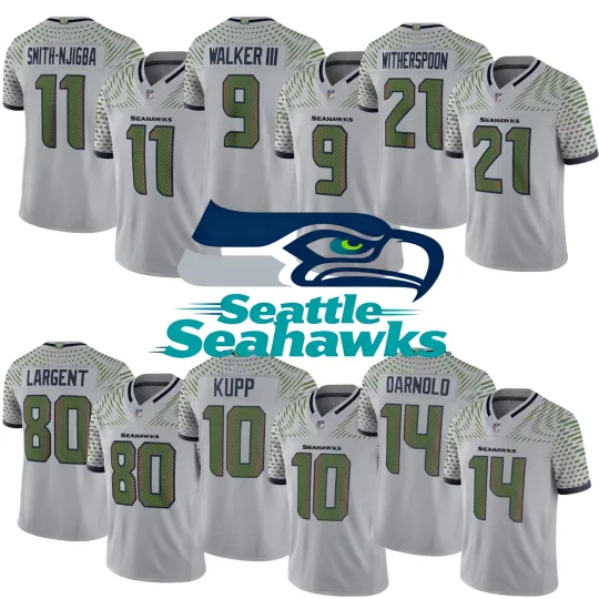 Discover Seahawkss Men's Wolf Gray 2025 Rivalries Collection Limited Jersey All Size