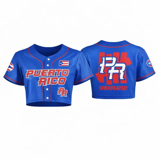 Discover Puerto Rico 2026 World Baseball Classic All Over Print Crop Top