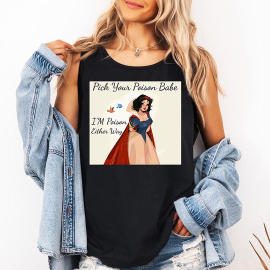 Snow White Poison Tank Top, Disney Snow White Shirt, Magic Kingdom Girls Trip, Disney Retro Fairy tale Shirt, Poison Apple