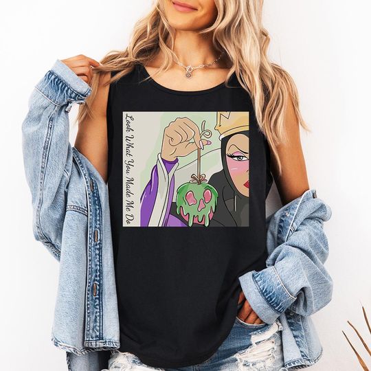 Evil Queen Tank Top, Disney Snow White Shirt, Magic Kingdom Girls Trip, Disney Retro Fairy tale Shirt, Poison Apple shirt