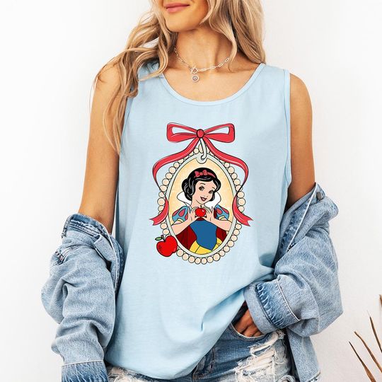 Snow White Ribbon Tank Top, Disney Snow White Shirt, Magic Kingdom Girls Trip, Disney Retro Fairy tale Shirt, Poison Apple tee